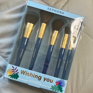 Sephora 2022 Christmas 5 pc face brush set UNOPENED